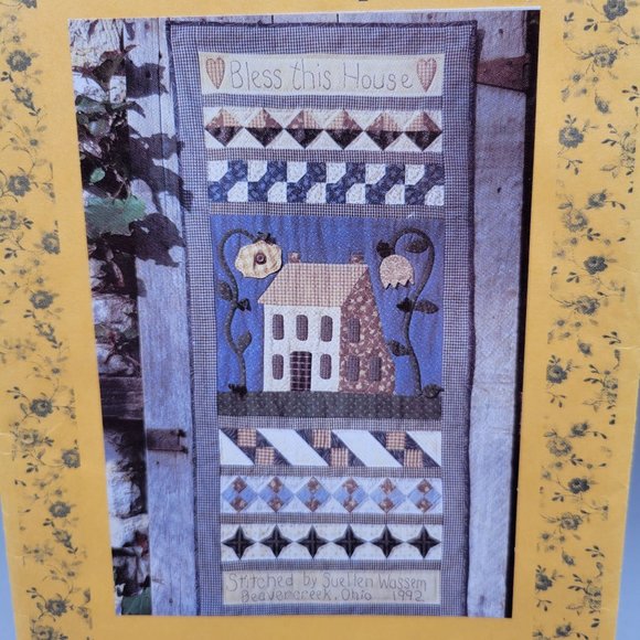 Suellen's Sampler Quilt Pattern Kindred Spirits 18 x 48 Wall Hanging - Picture 2 of 4